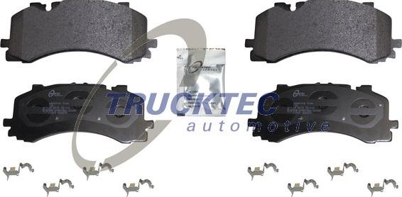 Trucktec Automotive 07.35.289 - Тормозные колодки, дисковые, комплект avtokuzovplus.com.ua