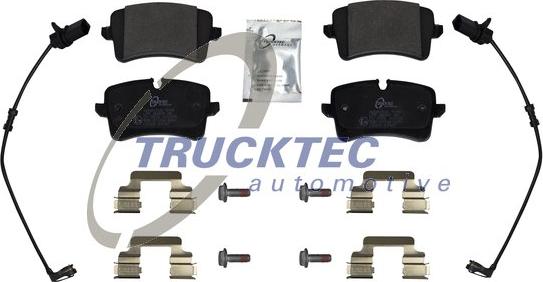 Trucktec Automotive 07.35.290 - Гальмівні колодки, дискові гальма autocars.com.ua