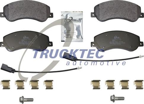 Trucktec Automotive 07.35.328 - Тормозные колодки, дисковые, комплект avtokuzovplus.com.ua