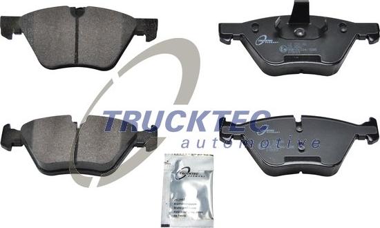 Trucktec Automotive 08.34.110 - Гальмівні колодки, дискові гальма autocars.com.ua