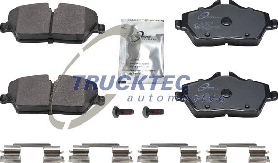 Trucktec Automotive 08.34.120 - Тормозные колодки, дисковые, комплект avtokuzovplus.com.ua