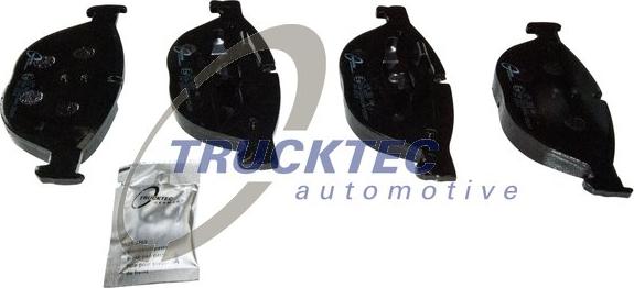 Trucktec Automotive 08.34.142 - Гальмівні колодки, дискові гальма autocars.com.ua
