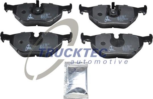 Trucktec Automotive 08.35.007 - Тормозные колодки, дисковые, комплект avtokuzovplus.com.ua