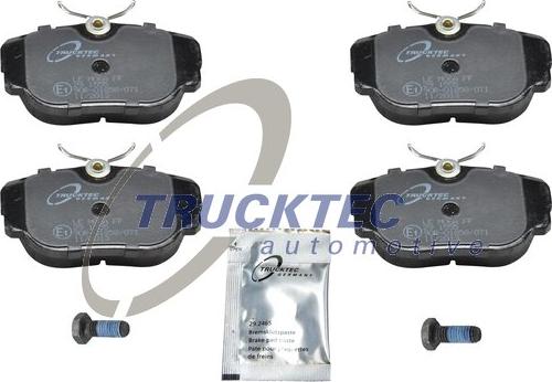 Trucktec Automotive 08.35.008 - Тормозные колодки, дисковые, комплект avtokuzovplus.com.ua