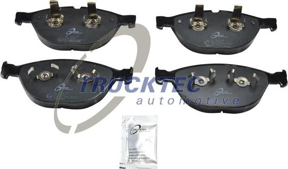 Trucktec Automotive 08.35.040 - Гальмівні колодки, дискові гальма autocars.com.ua