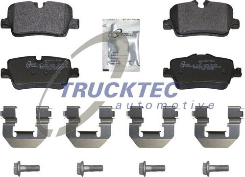 Trucktec Automotive 08.35.258 - Тормозные колодки, дисковые, комплект avtokuzovplus.com.ua