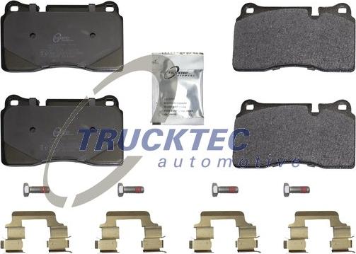 Trucktec Automotive 22.35.121 - Тормозные колодки, дисковые, комплект autodnr.net