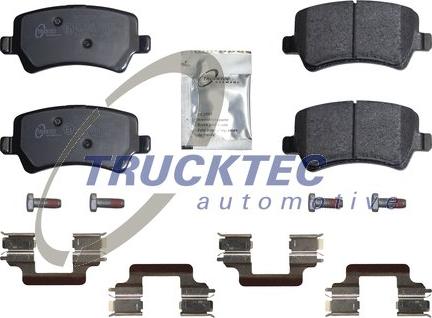 Trucktec Automotive 22.35.127 - Гальмівні колодки, дискові гальма autocars.com.ua