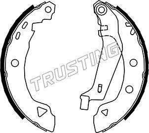 Trusting 004.008Y - Комплект тормозных колодок, барабанные autodnr.net