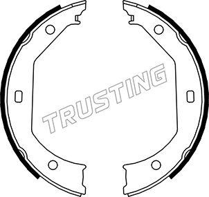Trusting 019.027 - Комплект гальм, ручник, парковка autocars.com.ua