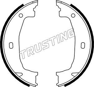 Trusting 019.028 - Комплект гальм, ручник, парковка autocars.com.ua