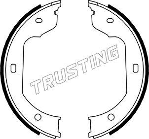 Trusting 019.029 - Комплект гальм, ручник, парковка autocars.com.ua