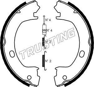 Trusting 023.006K - Комплект гальм, ручник, парковка autocars.com.ua