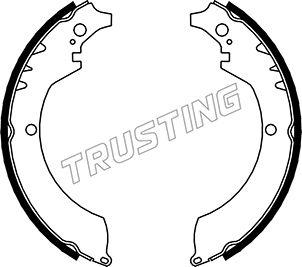 Trusting 026.335 - Комплект тормозных колодок, барабанные autodnr.net
