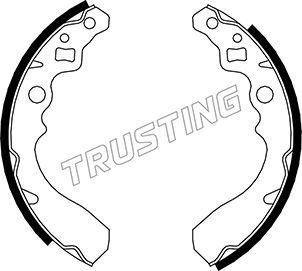 Trusting 026.340 - Комплект гальм, барабанний механізм autocars.com.ua