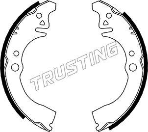 Trusting 026.343 - Комплект гальм, барабанний механізм autocars.com.ua