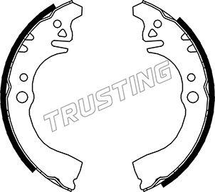 Trusting 026.344 - Комплект тормозных колодок, барабанные autodnr.net