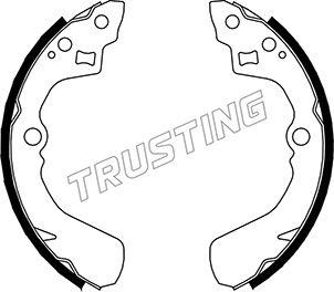 Trusting 026.345 - Комплект гальм, барабанний механізм autocars.com.ua