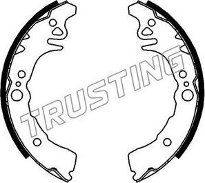Trusting 026.347 - Комплект гальм, барабанний механізм autocars.com.ua