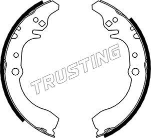 Trusting 026.348 - Комплект тормозных колодок, барабанные autodnr.net