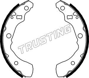 Trusting 026.349 - Комплект тормозных колодок, барабанные avtokuzovplus.com.ua