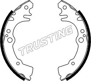 Trusting 026.350 - Комплект гальм, барабанний механізм autocars.com.ua