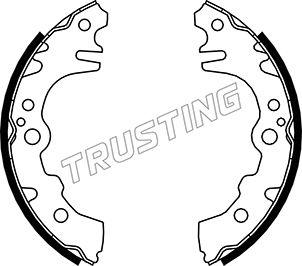 Trusting 026.351 - Комплект гальм, барабанний механізм autocars.com.ua