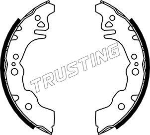 Trusting 026.352 - Комплект гальм, барабанний механізм autocars.com.ua