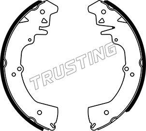 Trusting 026.356 - Комплект тормозных колодок, барабанные avtokuzovplus.com.ua