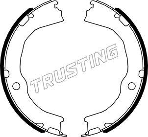 Trusting 027.010 - Комплект гальм, ручник, парковка autocars.com.ua