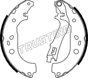 Trusting 034.112 - Комплект гальм, барабанний механізм autocars.com.ua