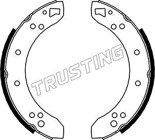 Trusting 040.087 - Комплект тормозных колодок, барабанные autodnr.net