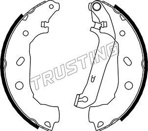 Trusting 040.151 - Комплект тормозных колодок, барабанные autodnr.net