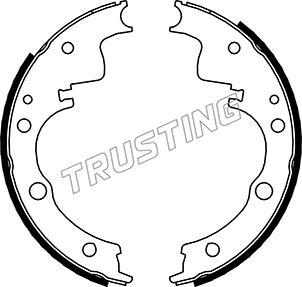 Trusting 040.152 - Комплект гальм, барабанний механізм autocars.com.ua