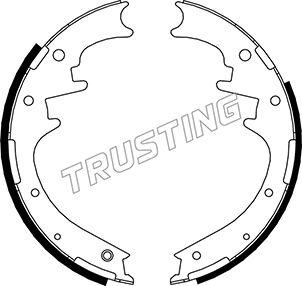 Trusting 040.154 - Комплект гальм, барабанний механізм autocars.com.ua