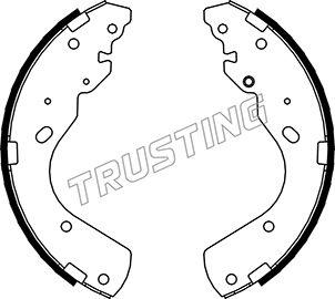 Trusting 040.156 - Комплект гальм, барабанний механізм autocars.com.ua