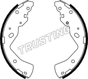 Trusting 040.157 - Комплект тормозных колодок, барабанные autodnr.net