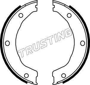 Trusting 040.158 - Комплект гальм, ручник, парковка autocars.com.ua