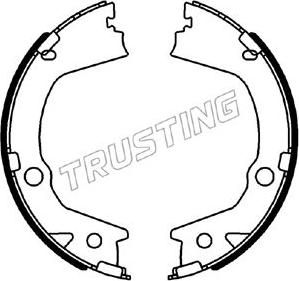 Trusting 040.164 - Комплект тормозов, ручник, парковка autodnr.net