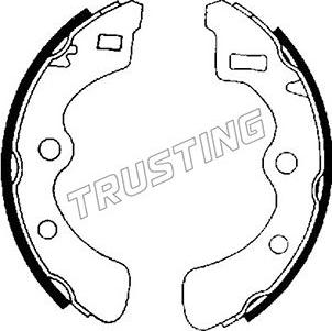 Trusting 044.009 - Комплект тормозных колодок, барабанные avtokuzovplus.com.ua