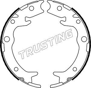 Trusting 044.023 - Комплект гальм, ручник, парковка autocars.com.ua