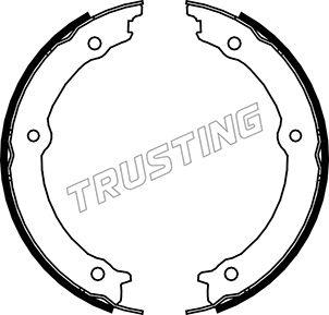 Trusting 045.002 - Комплект гальм, ручник, парковка autocars.com.ua