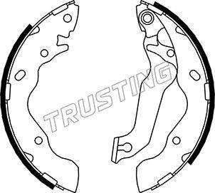Trusting 046.206 - Комплект тормозных колодок, барабанные autodnr.net