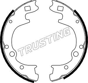 Trusting 046.209 - Комплект гальм, барабанний механізм autocars.com.ua