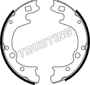 Trusting 046.209 - Комплект тормозных колодок, барабанные avtokuzovplus.com.ua