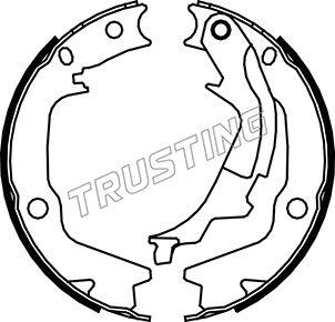 Trusting 046.222 - Комплект тормозов, ручник, парковка autodnr.net