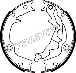 Trusting 046.223 - Комплект гальм, ручник, парковка autocars.com.ua