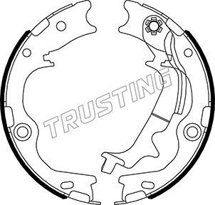 Trusting 046.231 - Комплект гальм, ручник, парковка autocars.com.ua