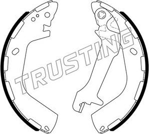 Trusting 046.235 - Комплект гальм, барабанний механізм autocars.com.ua