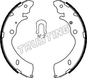 Trusting 047.377 - Комплект гальм, барабанний механізм autocars.com.ua